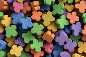 Poster - An abstract background of colors with a tiling texture.