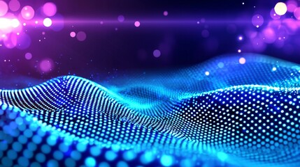 Poster - background of blockchain technology. abstract technology background. network connection. big data vi