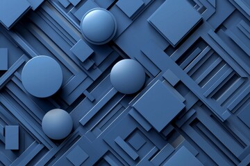 Poster - Background illustration depicting a modern material design