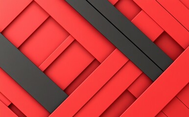 An abstract pattern of red and black with a gradient floor wall metal texture soft tech diagonal background black dark sleek clean modern design.