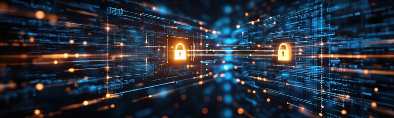 A close up of a digital image of a lock on a computer screen