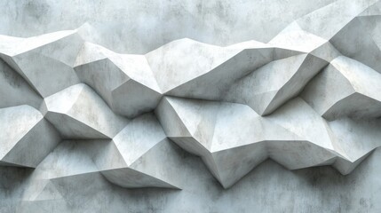 Wall Mural - Abstract Geometric Concrete Wall