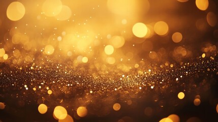 Wall Mural - Golden Bokeh Light Background