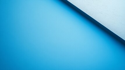 Poster - Abstract Minimalist Blue Wall