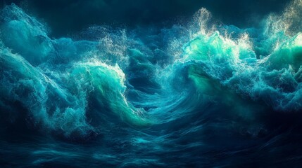 Canvas Print - Dramatic Ocean Wave Crash