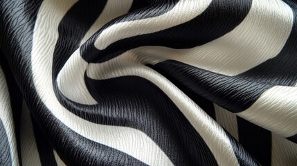 Sticker - Zebra Striped Fabric Close-up