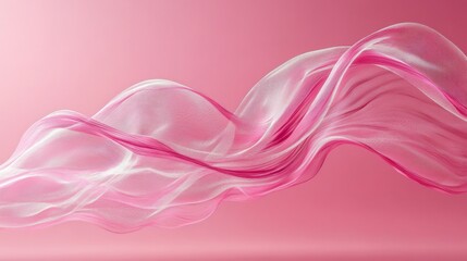 Canvas Print - Abstract Pink Wave