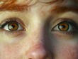 © The Singularity - Close Up of Green Eyes with Freckles