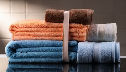 towels stacked on top of each other