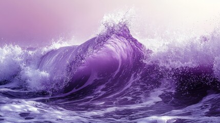 Poster - Purple Ocean Wave