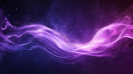 Poster - Abstract Purple Nebula Design