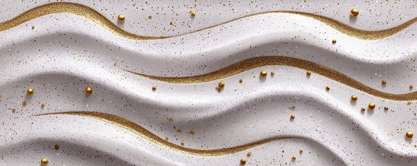 Wall Mural - Captivating Marbled Texture with Gold Accents