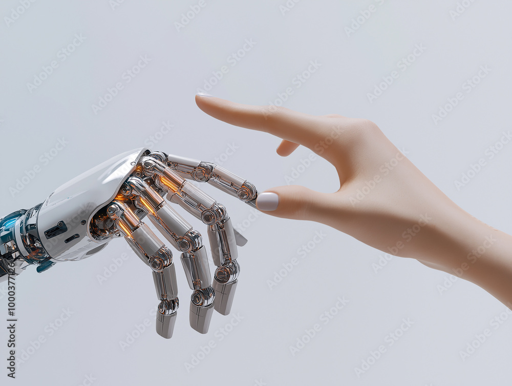 Human interact with AI artificial intelligence virtual assistant ...