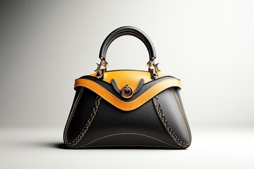 Poster - 3D digital rendering of a luxury handbag, allowing users to rotate and explore every angle of the bagâ€™s design, stitching, and hardware in a virtual environment