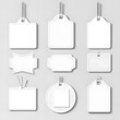 © Mahmud - Blank White Gift Tags with Twine for Customization