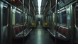 © harta hun yar - A quiet moment inside an empty metro train cabin.
