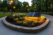 © Thanyarat - Public park in a sustainable city, featuring solar-powered lighting, native plants, and bike paths, providing a green space for recreation and biodiversity