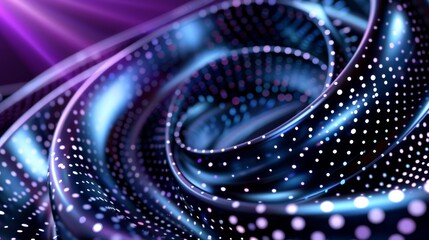 Poster - Abstract swirl pattern with vibrant colors and lights.