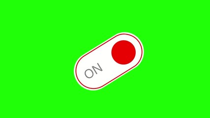 Poster - Knob on green chroma key background, rendered for animation and editing.