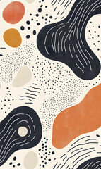 carpet or tile pattern 2d illustrator doodle wallpaper