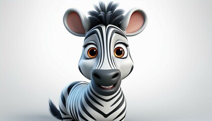 zebra head isolated