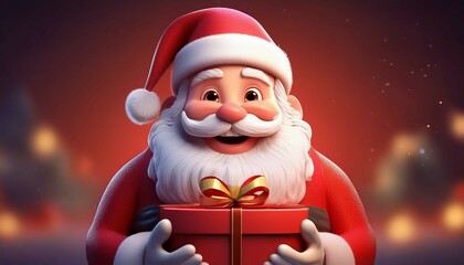 santa claus with gifts