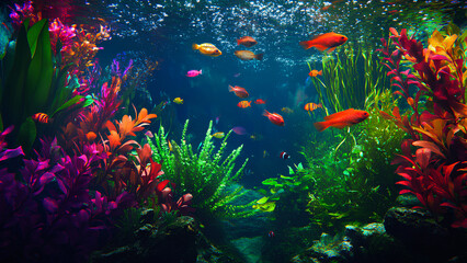 fish in aquarium