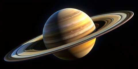 Wall Mural - Stunning High-Resolution Images of Saturn in Space Showcasing Its Rings and Mysterious Atmosphere