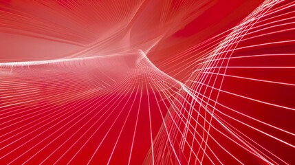 Poster - Red_minimalist_lines_business_technology_background