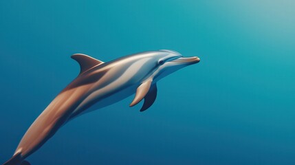 Dolphin Swimming Underwater  Ocean Wildlife  Marine Life  Aquatic Animal