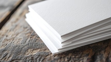 Poster - lightly textured white card stock with a matte finish, suitable for business cards or invitations