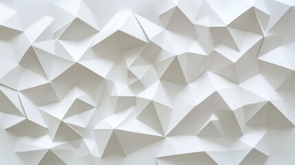 Poster - Pressed white paper with a geometric pattern, creating a unique tactile texture