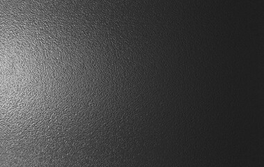 Light gray foil glass texture  in dark background. Abstract gradient bright light reflection and shiny rough texture surface