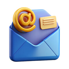 Email marketing  3d cartoon style illustration