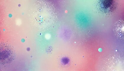 Pastel abstract with splattered pattern in bright hues