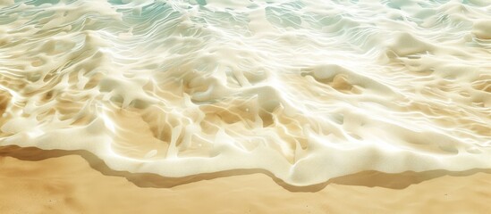 Wall Mural - A Sand And Sea Wave Background