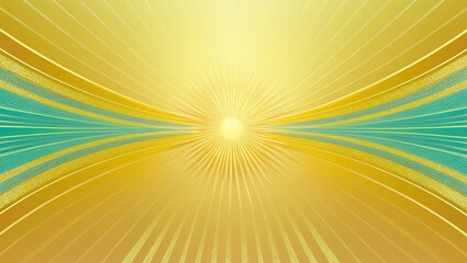 golden rays, radiant burst, celestial glow on grainy gradient colorful with copy space for any desig