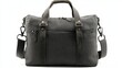 © Napasnan - Casual dark grey canvas gentleman bag with zip details, displayed on a white background, emphasizing practical design.