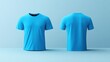 © missisya - Blue T Shirt Mockup  Front and Back View