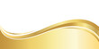 © cgdeaw - gold gradient for banner, golden wavy shape, gold wave curve on white background, golden wave corner shape for banner, stripes ribbon golden graphic, striped gold radient luxury