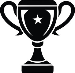 trophy icon silhouette with Transparent Background - Versatile Clipart