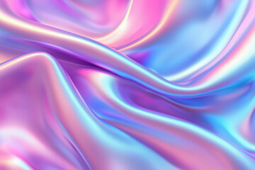 Aufkleber - Smooth satin fabric flowing and forming abstract background