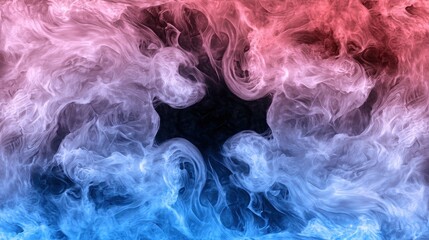 Poster - abstract colorful smoke swirls