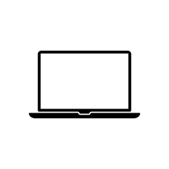 Poster - Laptop computer icon in trendy style. Notebook sign symbol