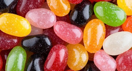 Poster - Colorful assortment of chewy gummy candies