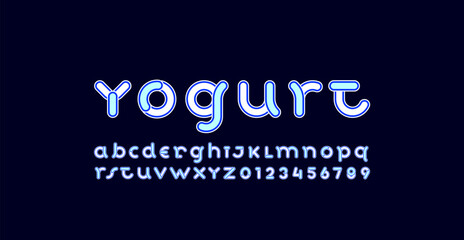 Poster - alphabet decorative font