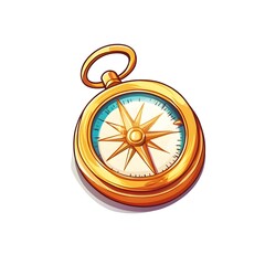 gold compass illustration navigation direction travel adventure