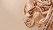 © Imsuniyah - Beige Satin Scarf and Jewelry