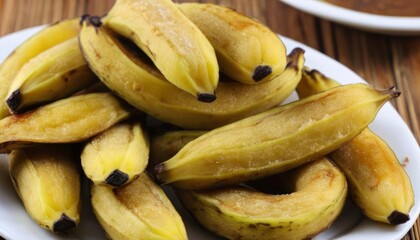 Sticker -  Deliciously ripe bananas ready to be enjoyed