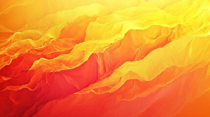 Poster - Abstract wave pattern in vibrant warm colors.